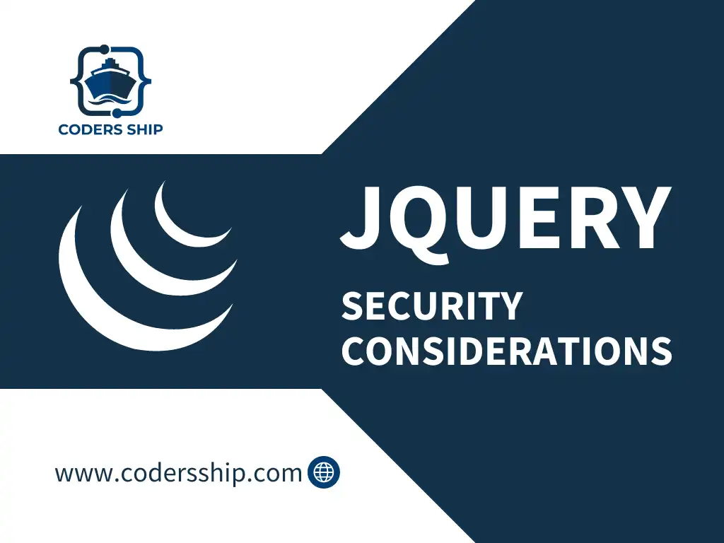 jQuery Security Considerations