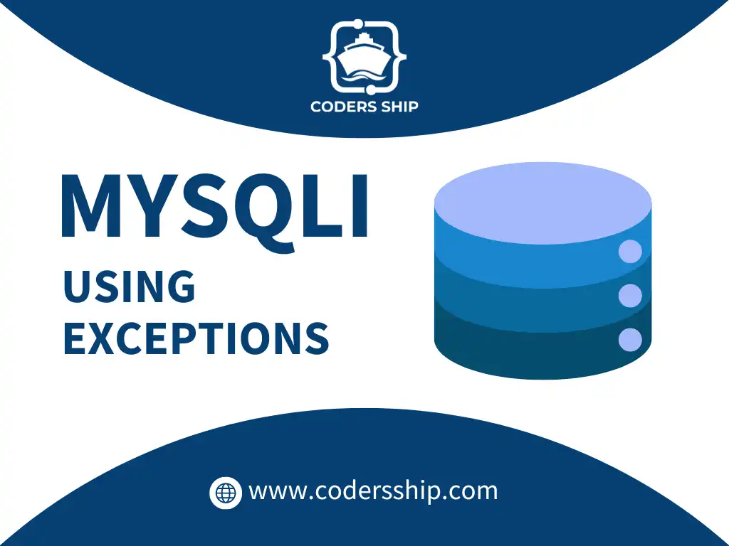 Using Exceptions in MySQLi