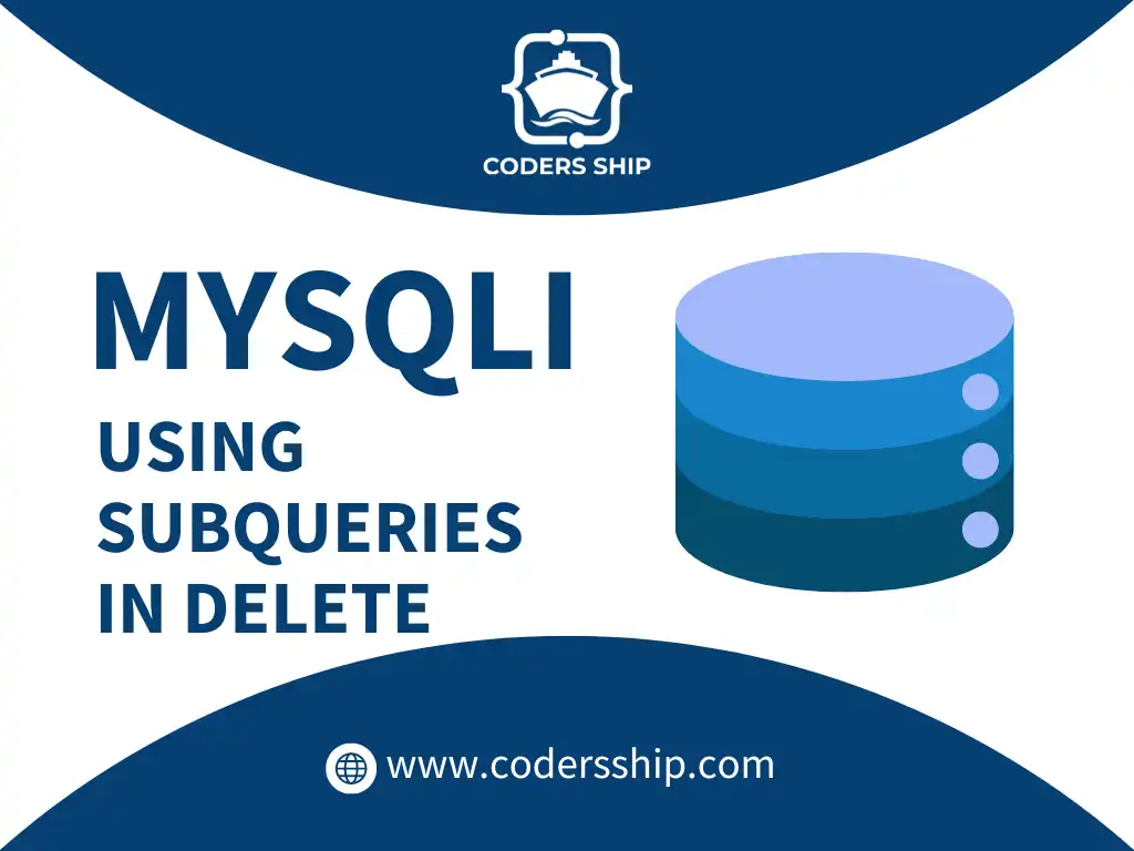 Using MySQLi Subqueries in DELETE