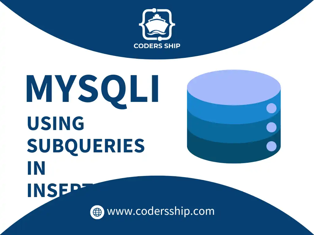 Using MySQLi Subqueries in INSERT