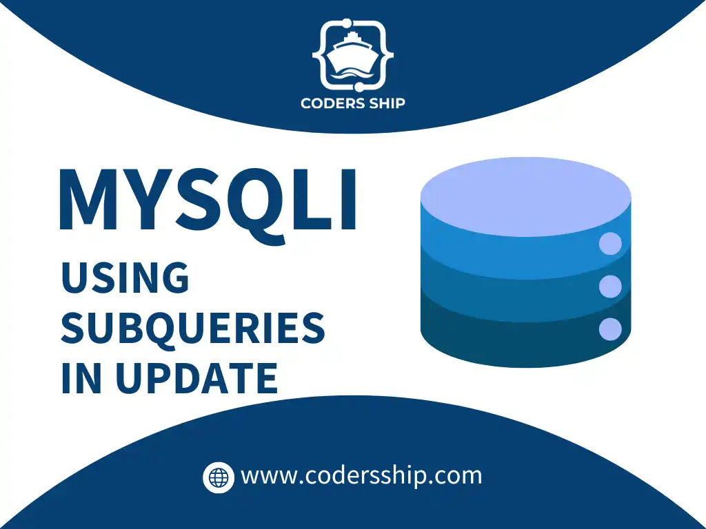 Using MySQLi Subqueries in UPDATE