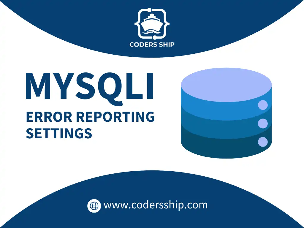 Error Reporting Settings in MySQLi