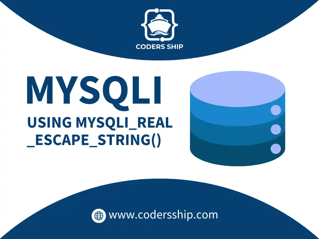 Using mysqli_real_escape_string() in MySQLi