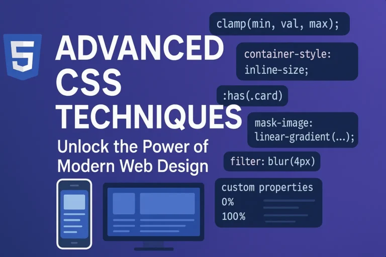 Advanced CSS Techniques - Unlock the Power of Modern Web Design
