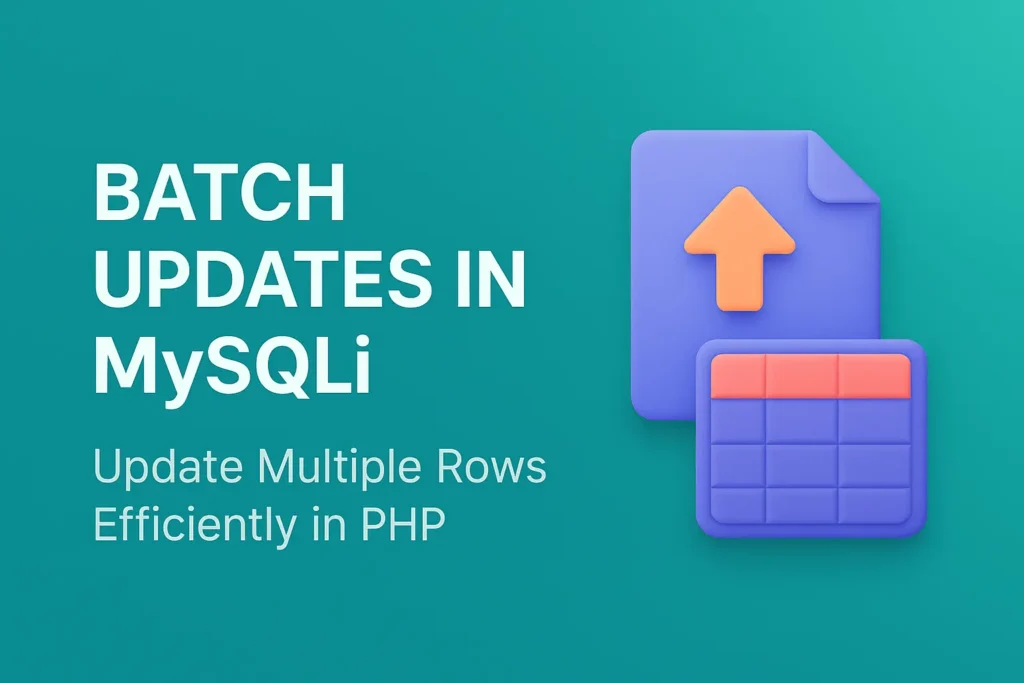 Batch Updates in MySQLi – Update Multiple Rows Efficiently in PHP