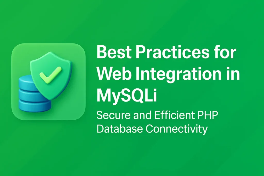 Best Practices for Web Integration in MySQLi – Secure and Efficient PHP Database Connectivity