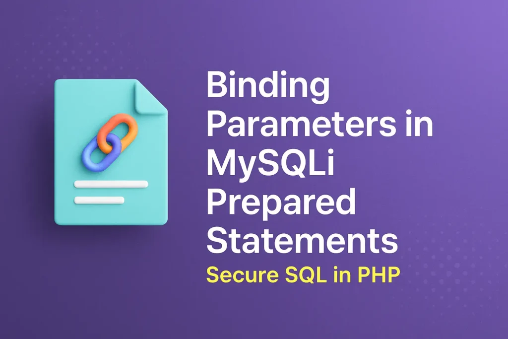 Binding Parameters in MySQLi Prepared Statements Secure SQL in PHP