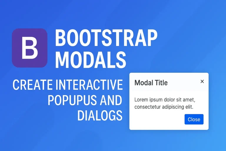 Bootstrap Modals - Create Interactive Popups and Dialogs