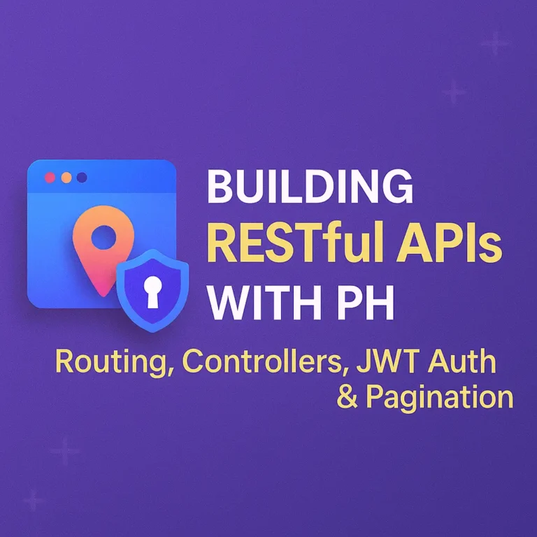Building RESTful APIs with PHP Routing, Controllers, JWT Auth & Pagination