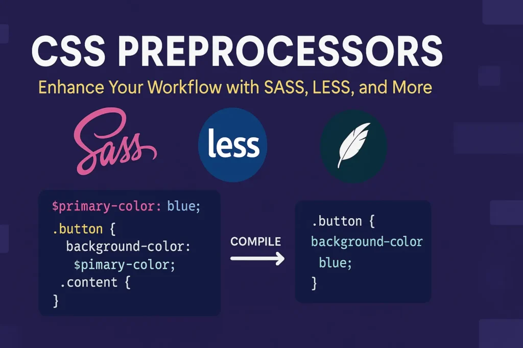 CSS Preprocessors - Enhance Your Workflow with SASS, LESS, and More