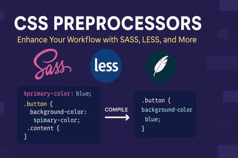 CSS Preprocessors - Enhance Your Workflow with SASS, LESS, and More