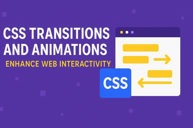 CSS Transitions and Animations - Enhance Web Interactivity