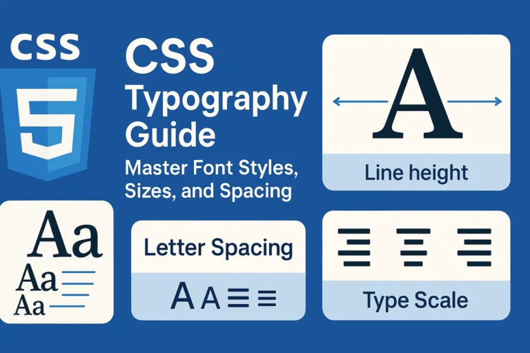 CSS Typography Guide - Master Font Styles, Sizes, and Spacing