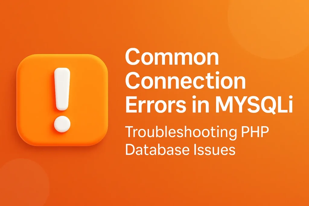 Common Connection Errors in MySQLi – Troubleshooting PHP Database Issues