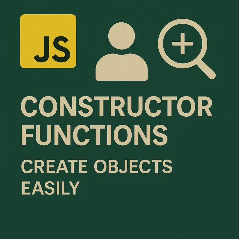 Constructor Functions in JavaScript Create Objects Easily
