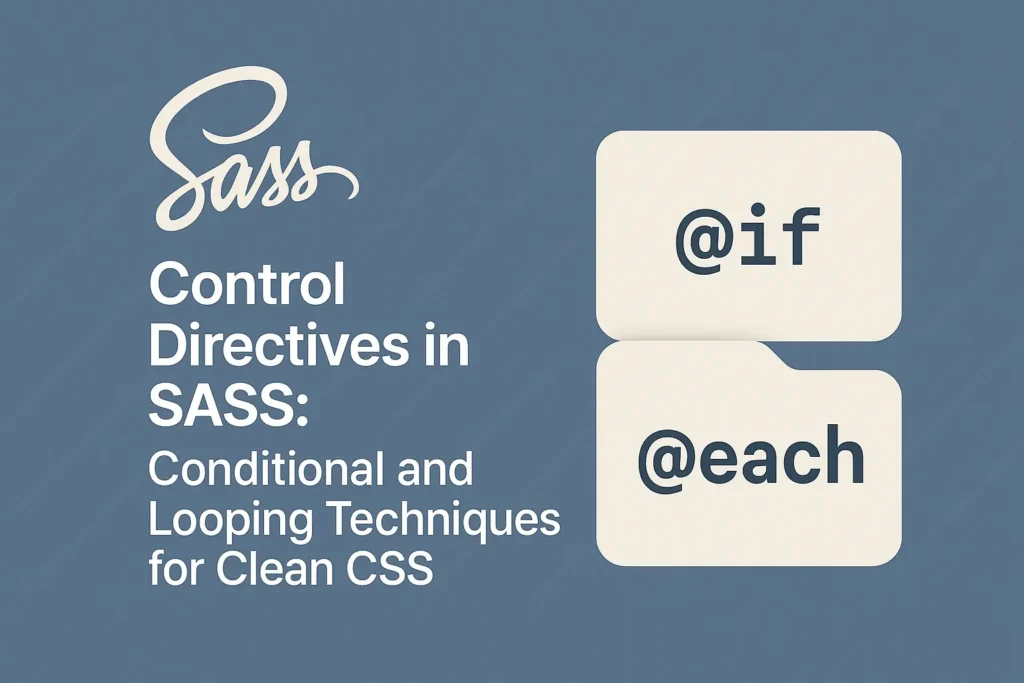 Control Directives in SASS Conditional and Looping Techniques for Clean CSS