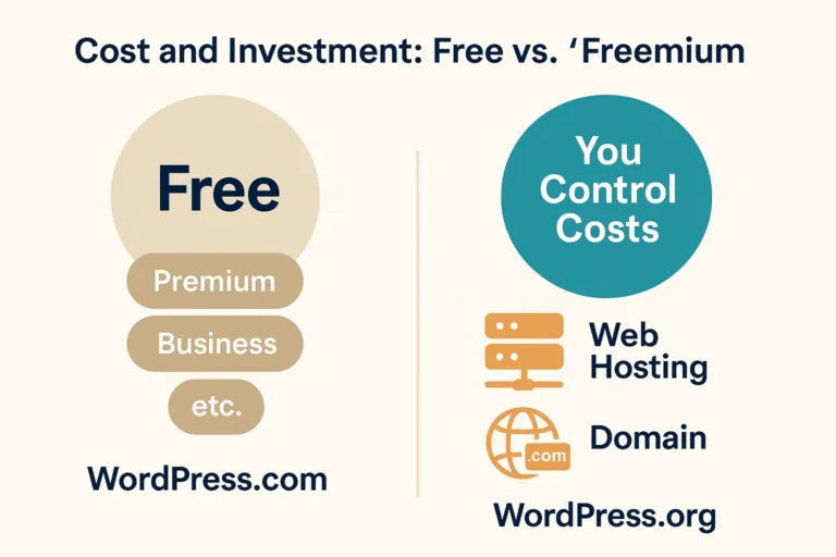WordPress Cost and Investment Free vs. Freemium