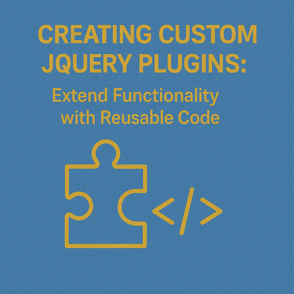 Creating Custom jQuery Plugins Extend Functionality with Reusable Code