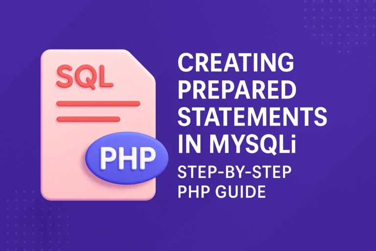 Creating Prepared Statements in MySQLi Step-by-Step PHP Guide