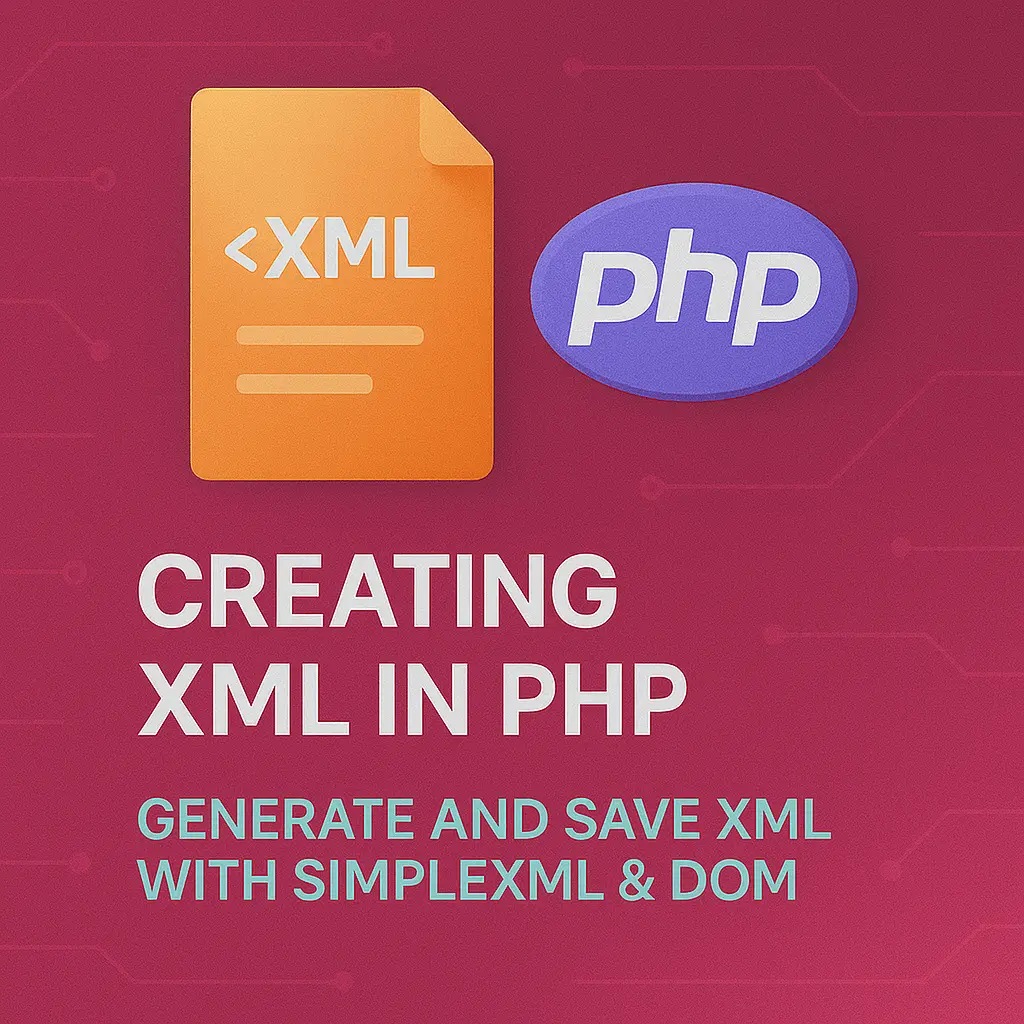 Creating XML in PHP Generate and Save XML with SimpleXML & DOM