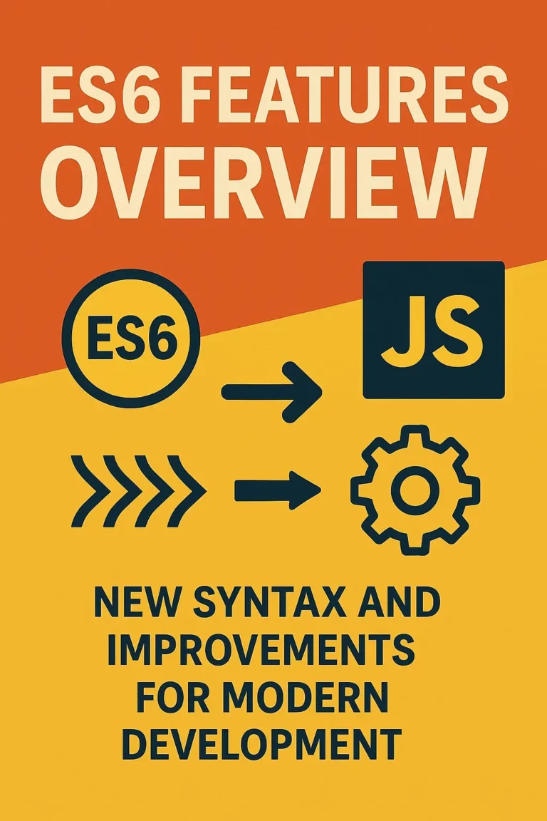 ES6 Features Overview in JavaScript - New Syntax and Improvements for Modern Development