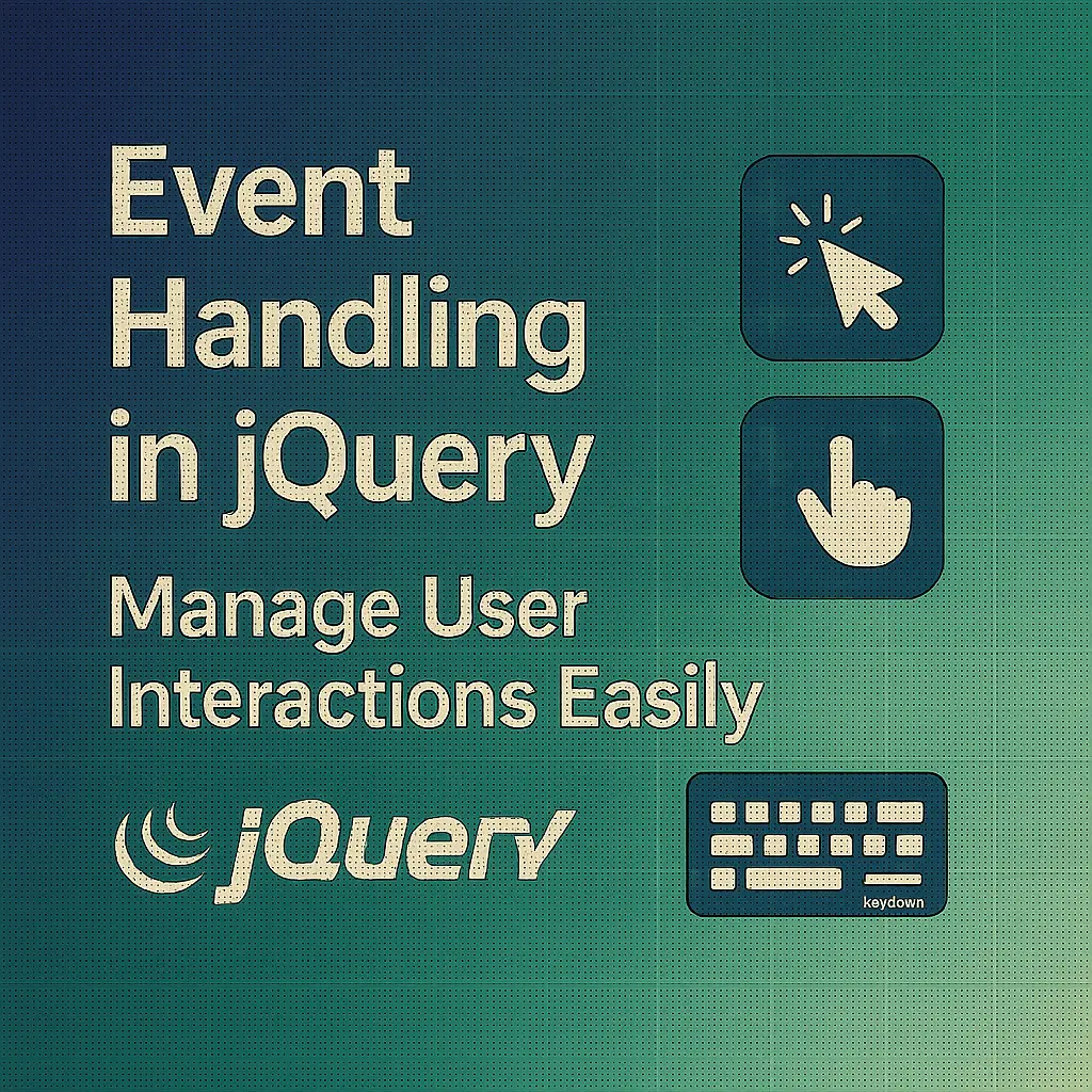 Event Handling in jQuery Manage User Interactions Easily