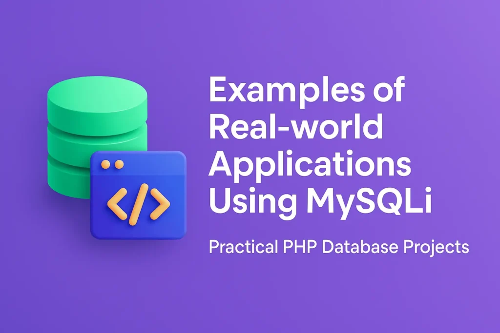 Examples of Real-world Applications Using MySQLi – Practical PHP Database Projects