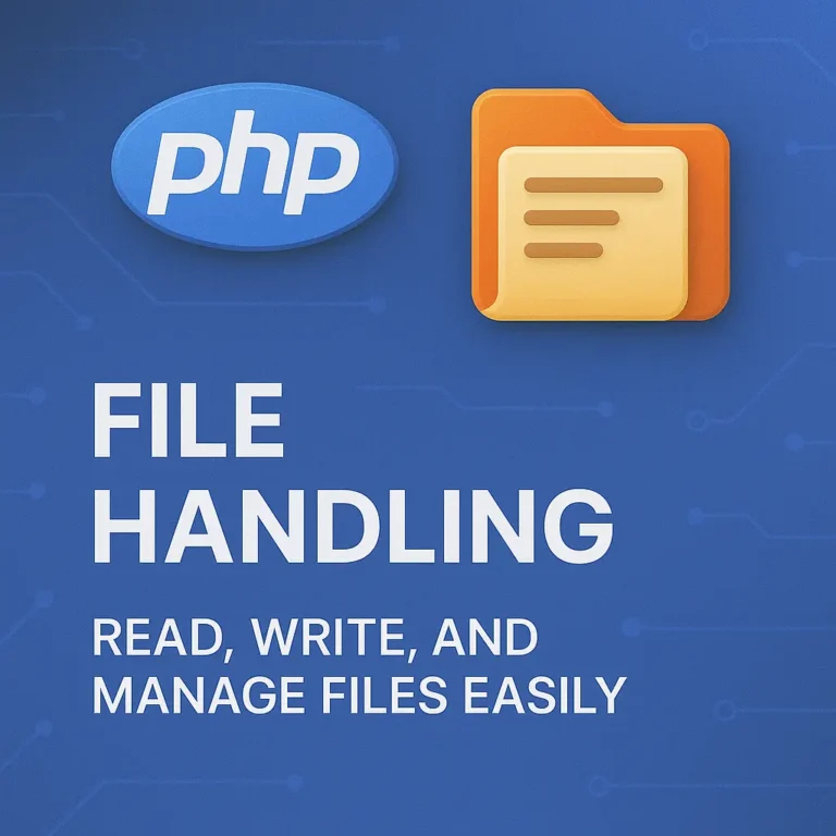 File Handling in PHP Read, Write, and Manage Files Easily