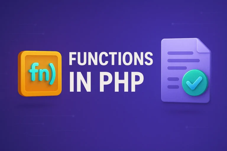 Functions in PHP Create Reusable and Efficient Code