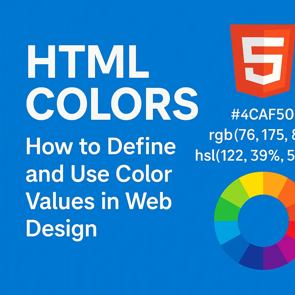 HTML Colors How to Define and Use Color Values in Web Design