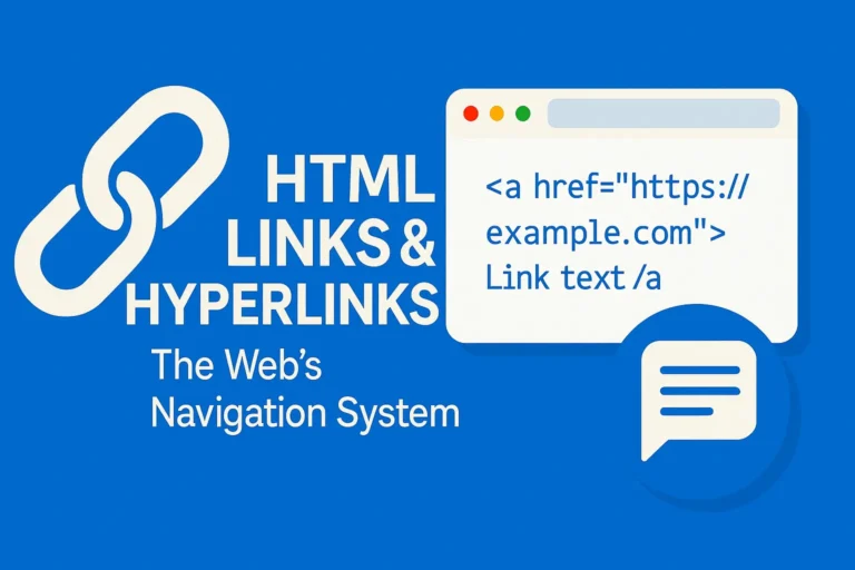 HTML Links & Hyperlinks The Web's Navigation System
