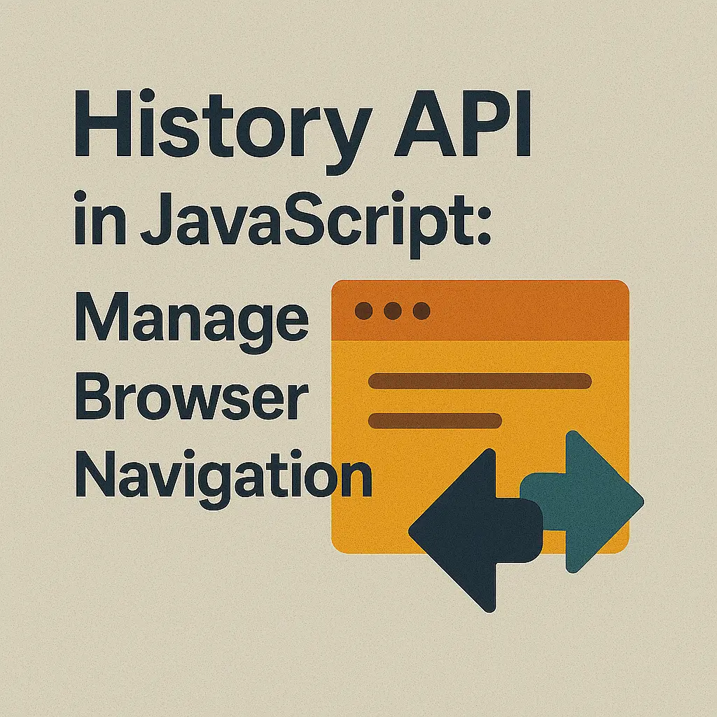 History API in JavaScript Manage Browser Navigation