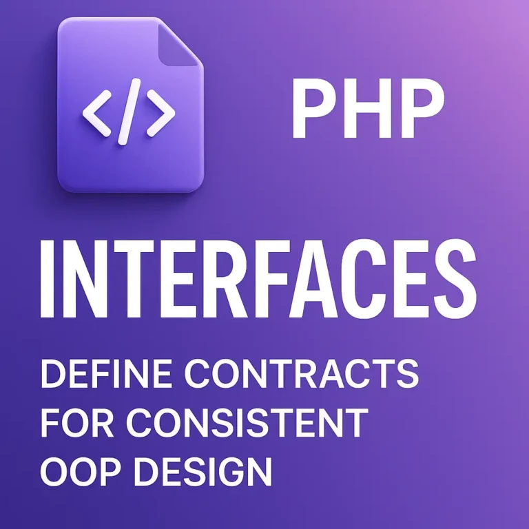 Interfaces in PHP Define Contracts for Consistent OOP Design