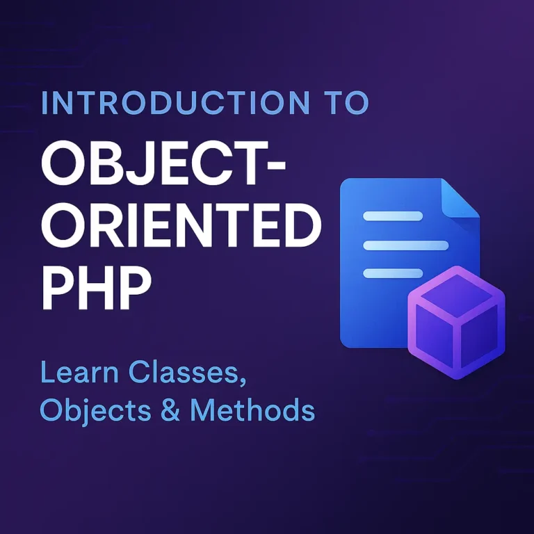 Introduction to Object-Oriented PHP Learn Classes, Objects & Methods