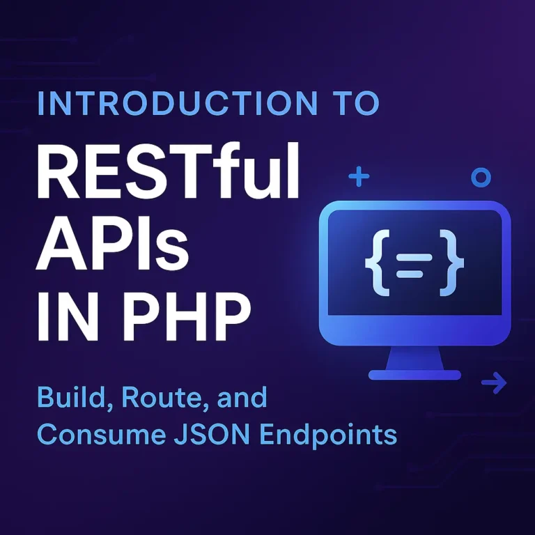 Introduction to RESTful APIs in PHP Build, Route, and Consume JSON Endpoints