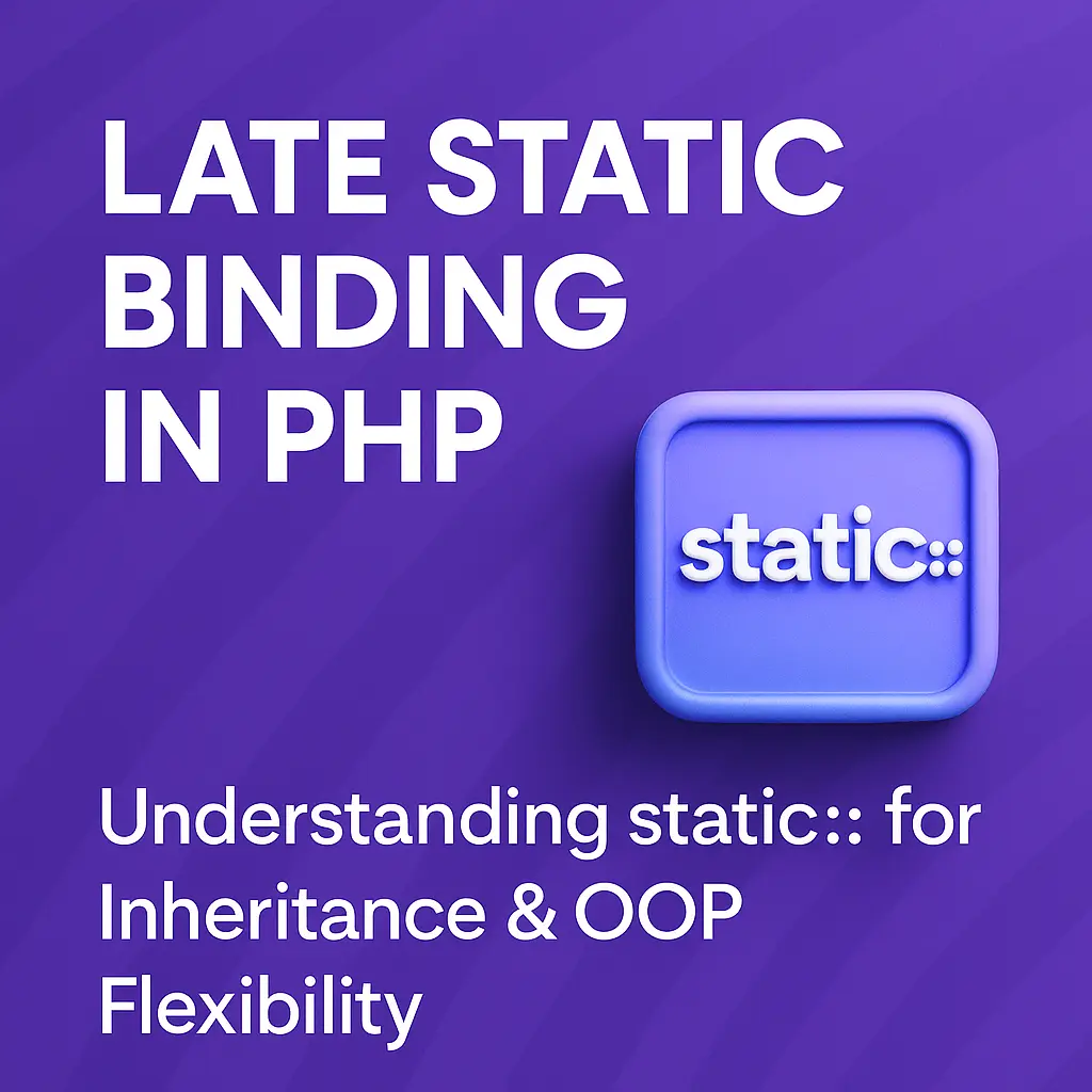 Late Static Binding in PHP Understanding static for Inheritance & OOP Flexibility