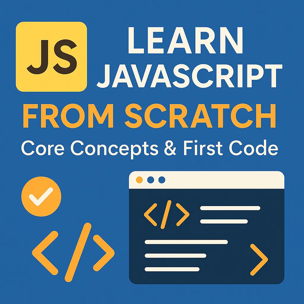 Learn JavaScript from Scratch Core Concepts & First Code