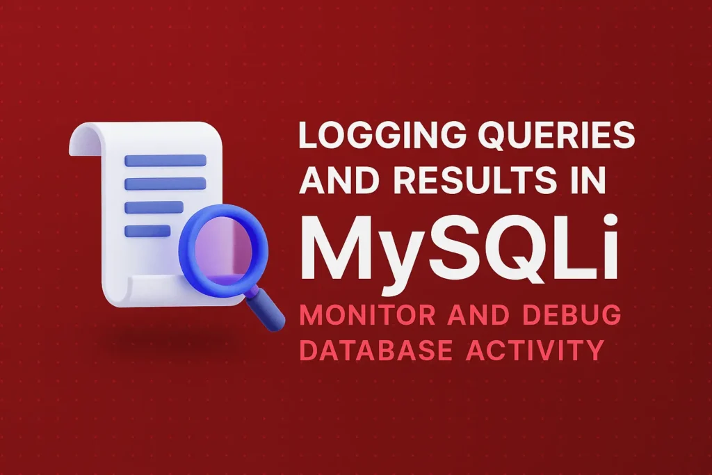 Logging Queries and Results in MySQLi – Monitor and Debug Database Activity