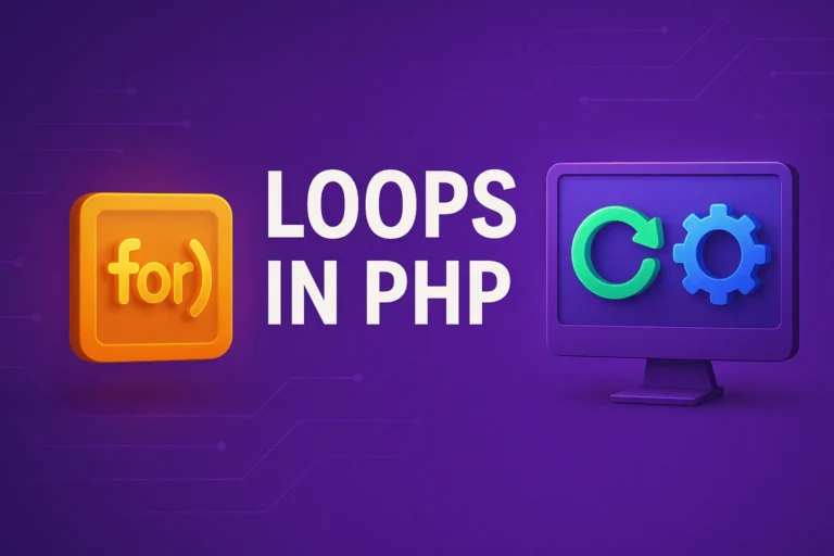 Loops in PHP Control Repetition with for, while, and foreach