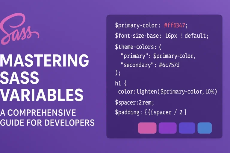 Mastering SASS Variables A Comprehensive Guide for Developers