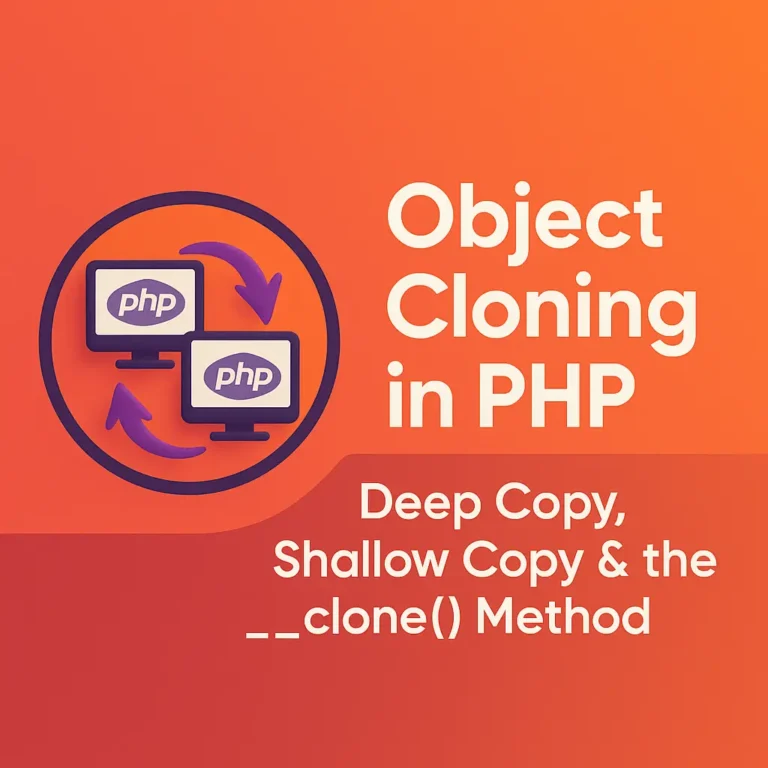Object Cloning in PHP Deep Copy, Shallow Copy & the __clone() Method