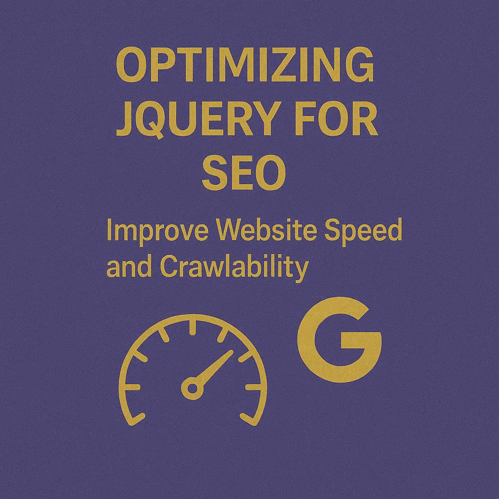 Optimizing jQuery for SEO Improve Website Speed and Crawlability