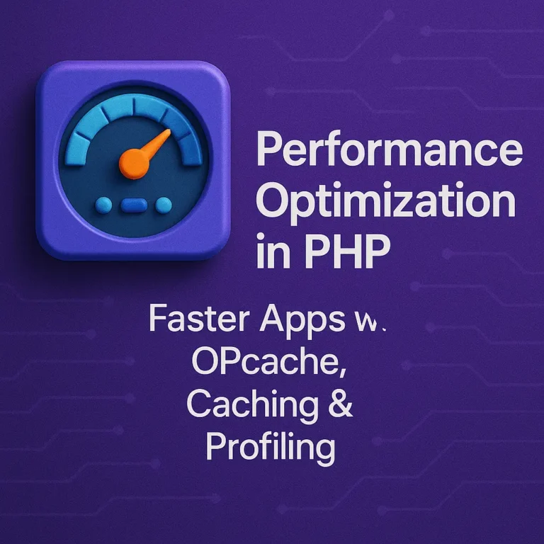 Performance Optimization in PHP Faster Apps with OPcache, Caching & Profiling