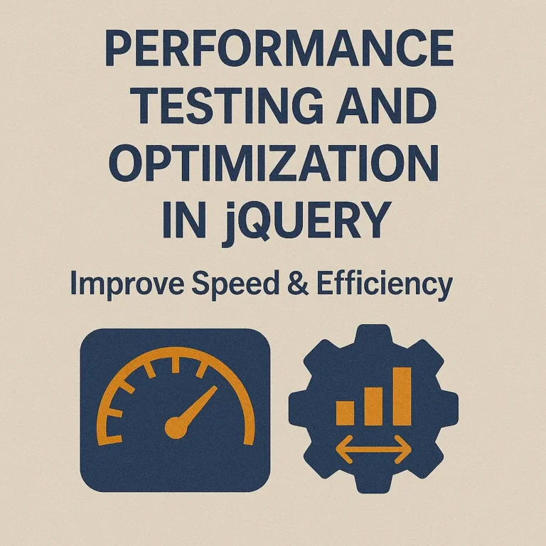 Performance Testing and Optimization in jQuery Improve Speed & Efficiency