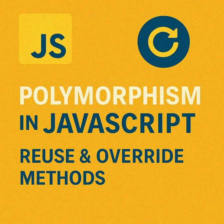 Polymorphism in JavaScript Reuse & Override Methods