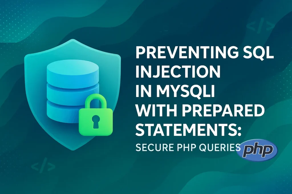 Preventing SQL Injection in MySQLi with Prepared Statements Secure PHP Queries