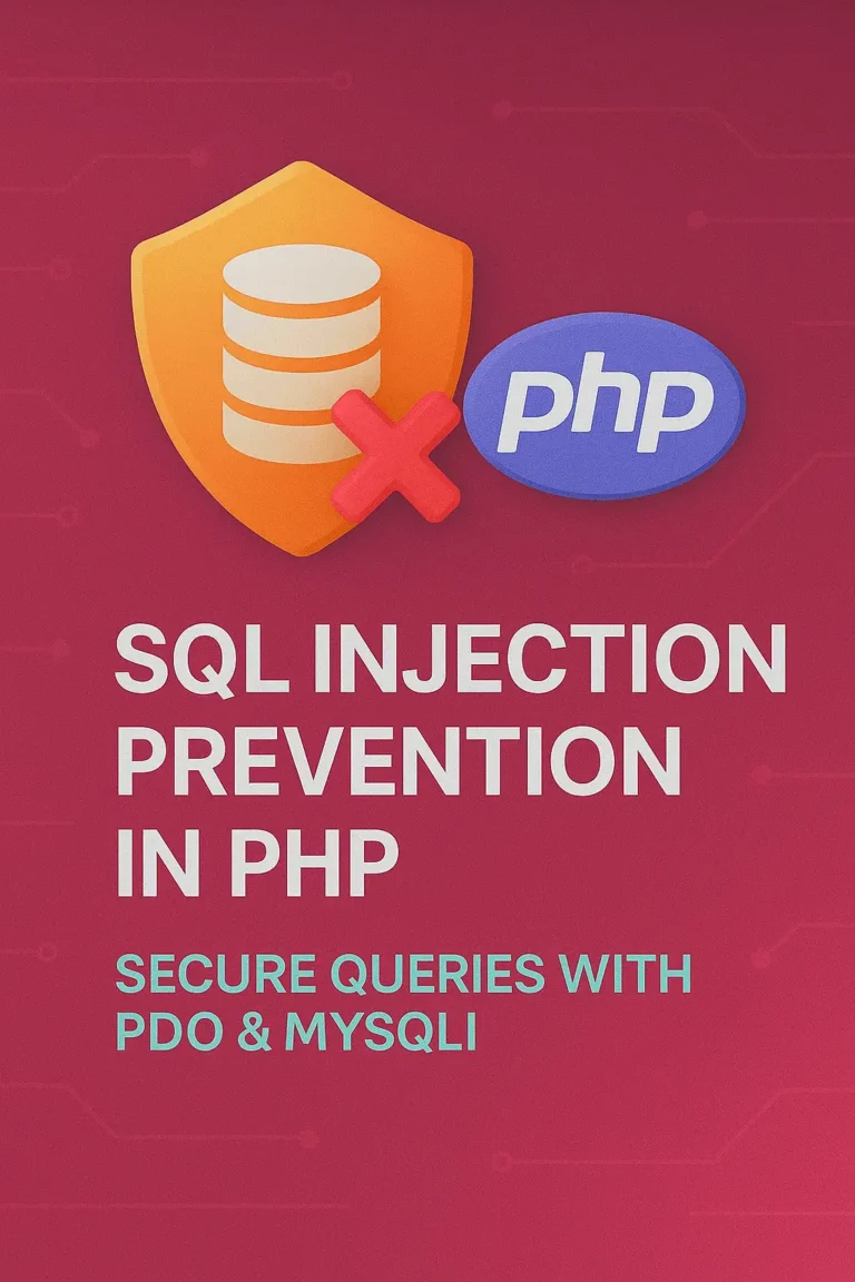 SQL Injection Prevention in PHP Secure Queries with PDO & MySQLi