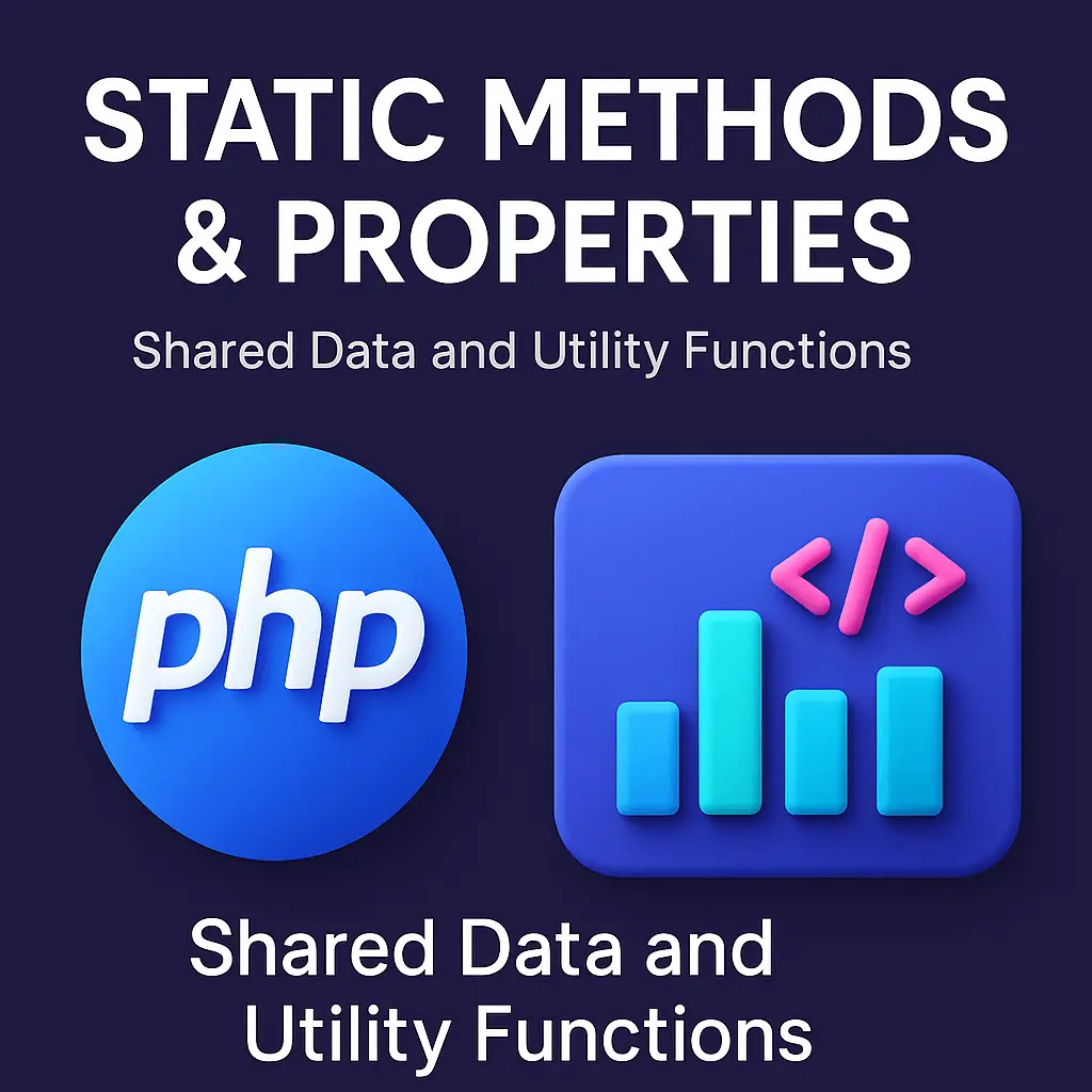 Static Methods & Properties in PHP Shared Data and Utility Functions