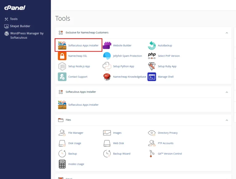 Softaculous Apps Installer