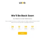 Maintenance/Coming Soon Template